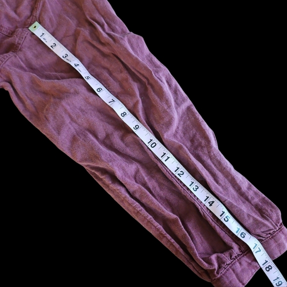 Chelsea DeBoer XS/S Red Layne Cotton Linen Romper - Picture 6 of 8